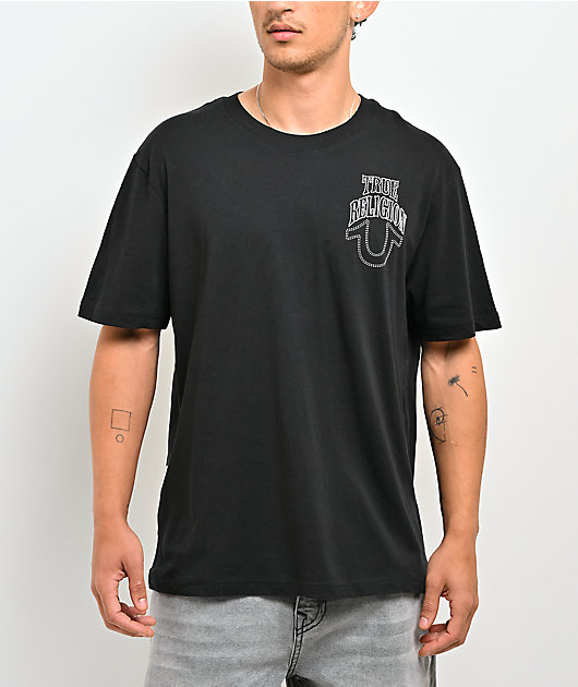 True Religion No. 1 Buddha Logo Black Heavyweight T-Shirt