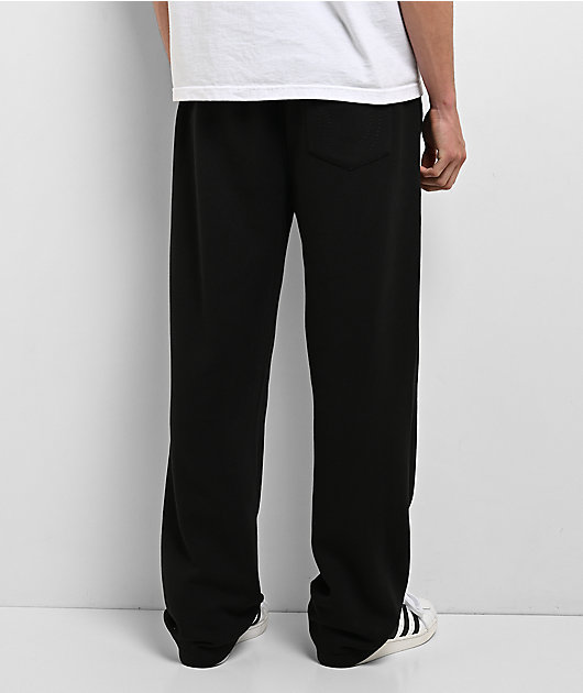 True Religion Old English Patch Black Sweatpants