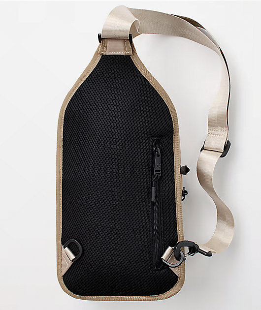 True Religion Pippen Scuffed Beige Sling Bag
