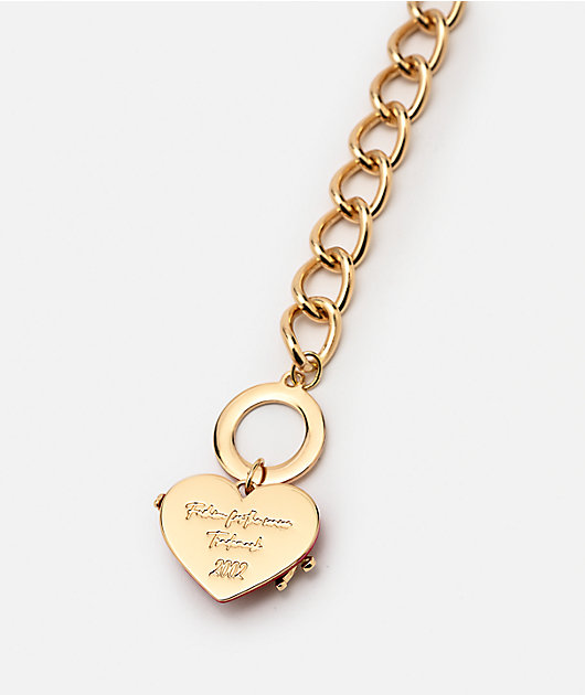 True Religion Red Heart Toggle Bracelet