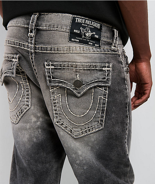 パンツ true religion True Religion Ricky Faded Super T Grey Wash Straight Leg