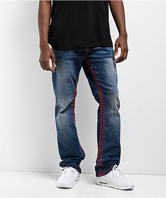 True Religion Ricky Super Q Muphrid Dark Wash Straight Leg True Religion Ricky Super Q Muphrid Dark Wash Straight Leg
