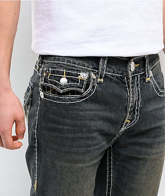 True Religion Ricky Super T Flap Dark Wash Jeans | Zumiez