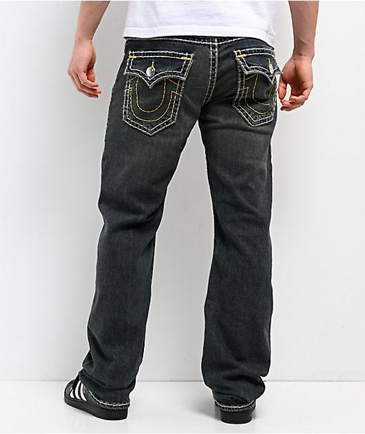 パンツ True Religion Ricky Super T True Religion Ricky Super T Flap Dark Wash Jeans | Zumiez