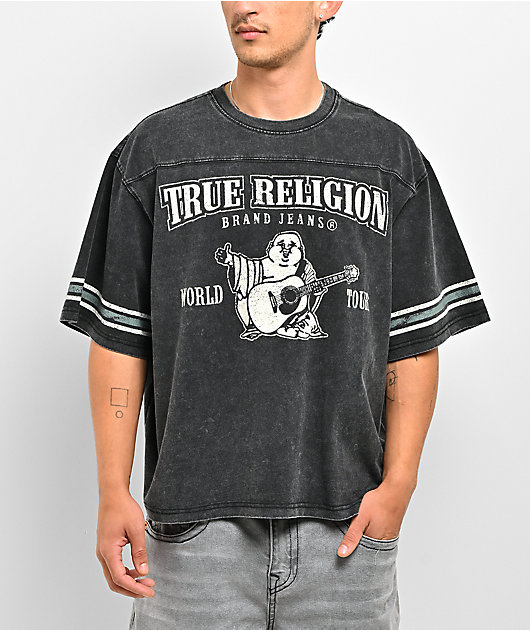 True Religion Script Cream Heavyweight T-Shirt