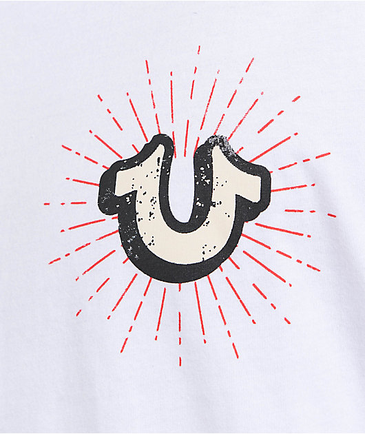 関税込み♪【TRUE RELIGION】SHINING CREST ロゴ ★ Tシャツ SHINING CREST TEE | True Religion