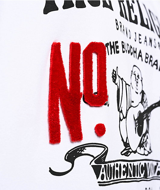 関税込み♪【TRUE RELIGION】VINTAGE NO.1 ロゴ ★ Tシャツ True Religion Vintage No.1 White Heavyweight T-Shirt | Zumiez