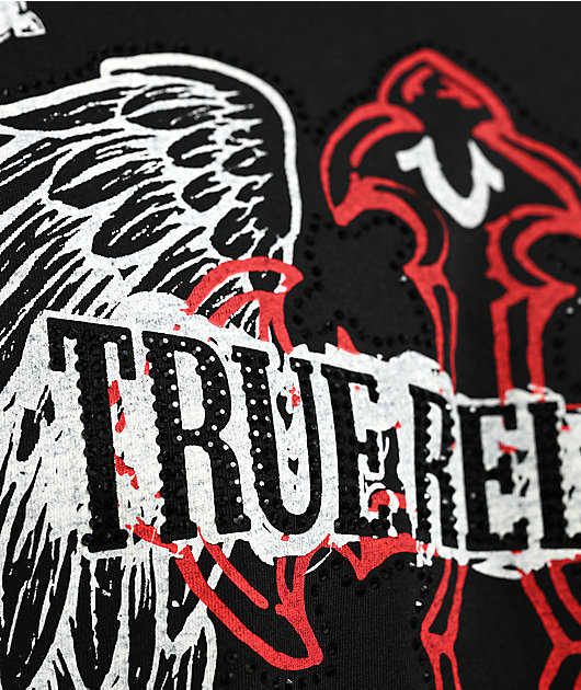 True Religion Winged Cross Black T-Shirt