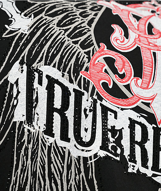 True Religion Winged Cross Black T-Shirt