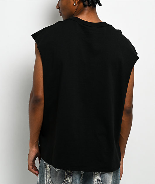 True Religion World Tour Black Tank Top