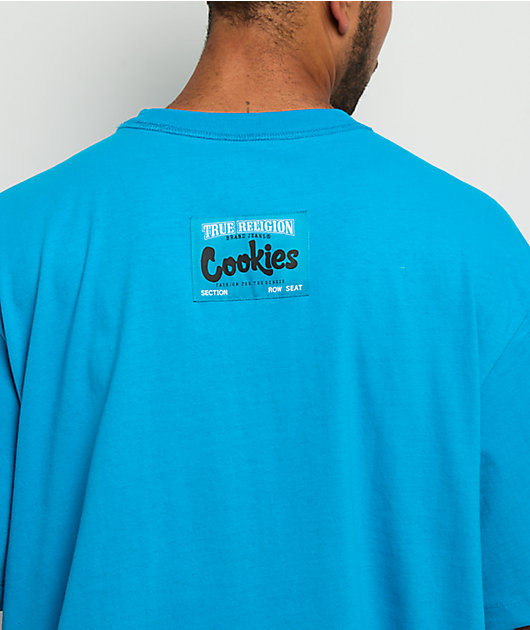 True Religion x Cookies Bite Shoe Blue T-Shirt | Zumiez