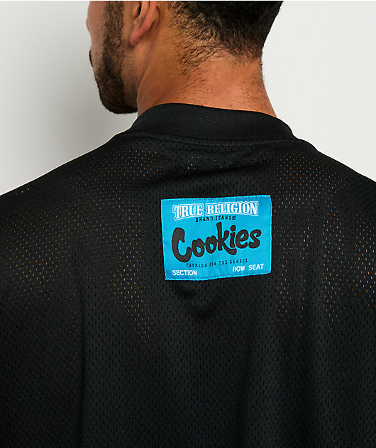 True Religion x Cookies Heavy Mesh Black Football Jersey