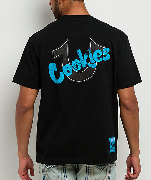True Religion x Cookies Horseshoe Applique Black T-Shirt | Zumiez