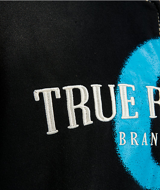 True Religion x Cookies Washed Black Zip Hoodie