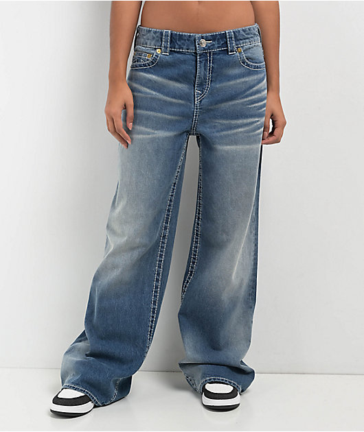 True Religion x Playboy Bobbi Big T Baggy Jeans