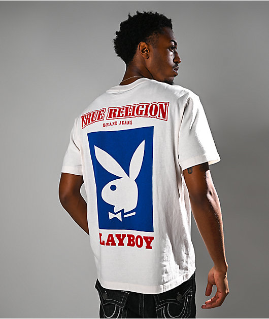 True Religion x Playboy Tails You Win Cream T-Shirt