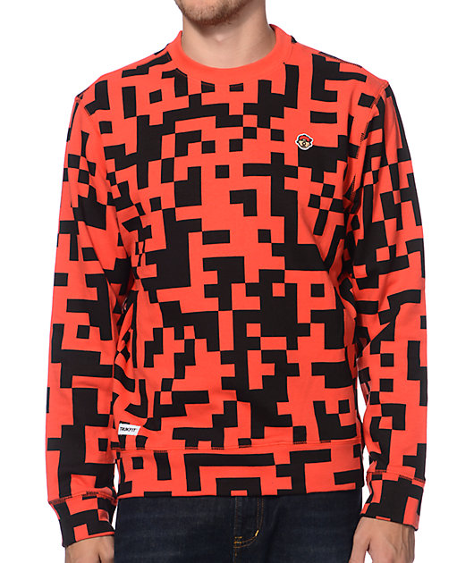 fitted crew neck sweatshirt