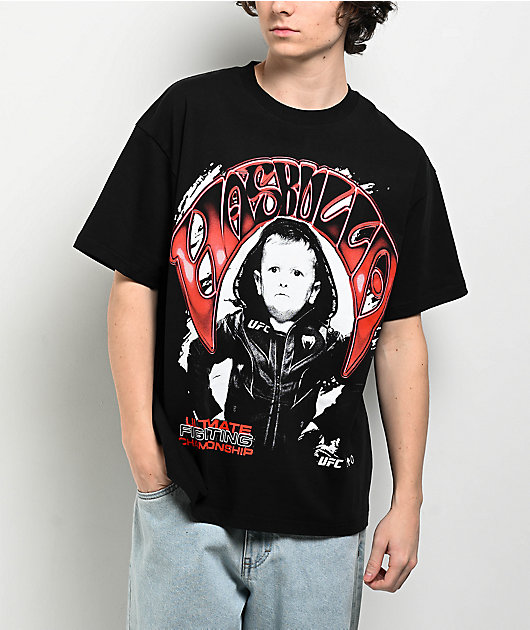 UFC Hasbulla Lettering Black T-Shirt | Zumiez