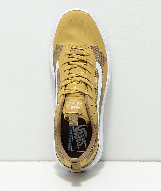 UltraRange EXO Zapatos mostaza dorada y blancos