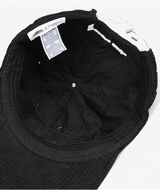 Umbro x Akomplice Dove Black Corduroy Strapback Hat | Zumiez