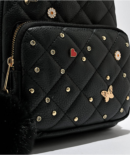 Under1Sky Charm Black Mini Backpack | Zumiez