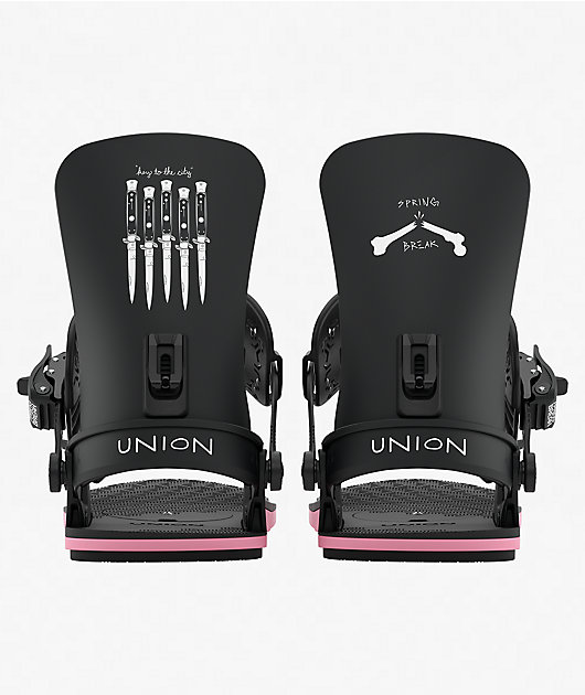 Union Contact Spring Break Black Snowboard Bindings 2027