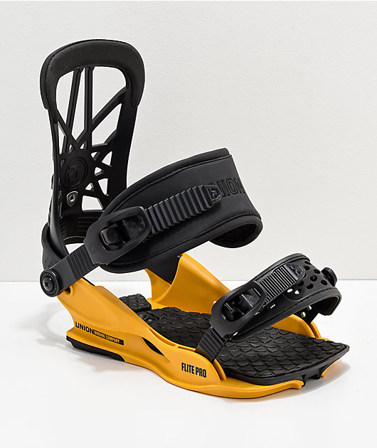 Union Flight Pro Black Yellow Snowboard Bindings 19 Zumiez