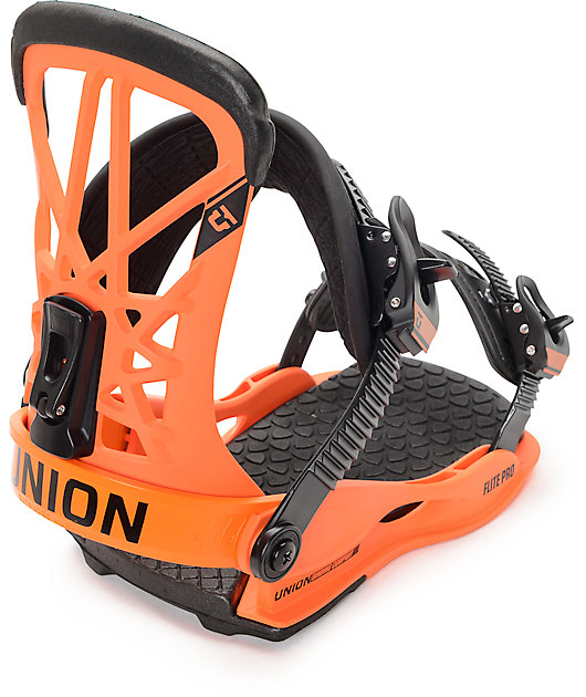 Union Flite Pro Orange Snowboard Bindings Zumiez