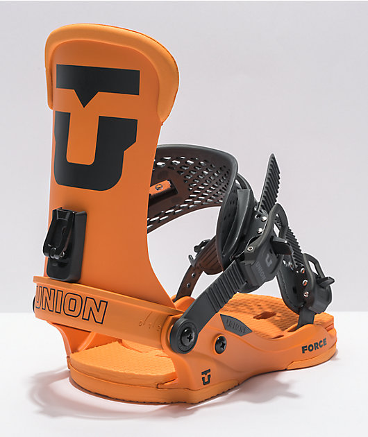Union Force Team Orange Snowboard Bindings 2022