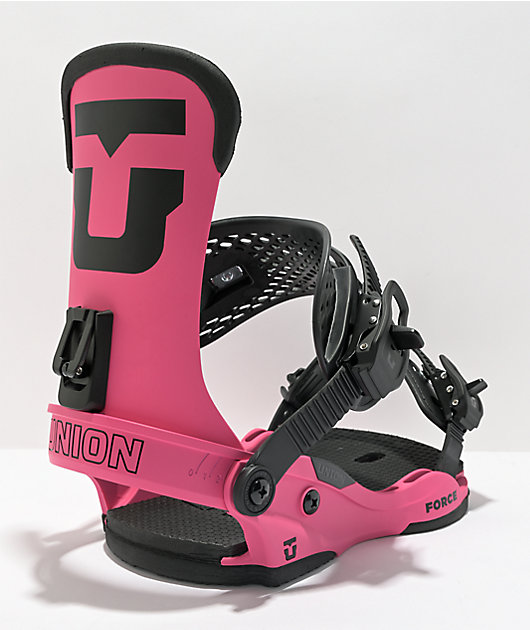 Union Force fijaciones de snowboard rosas 2023