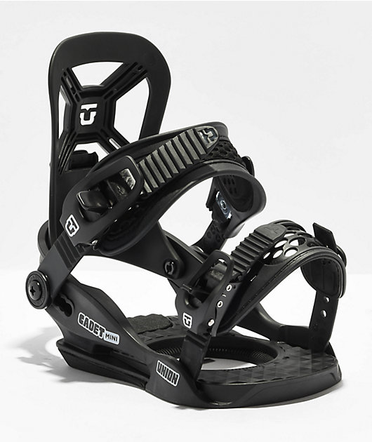 Union Kid's Cadet Mini Black Snowboard Bindings 2024