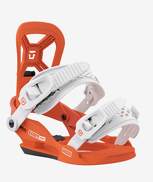 Union Kid's Cadet Mini Orange Snowboard Bindings 2024