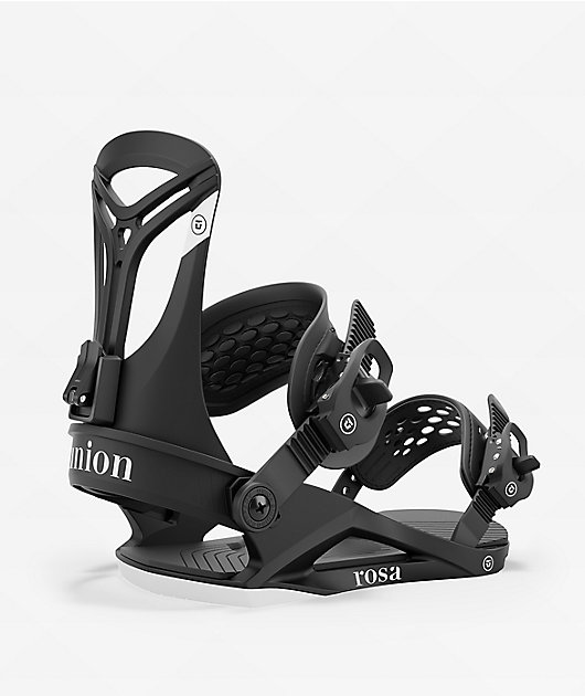Union Rosa Black Snowboard Bindings 2025 | Zumiez