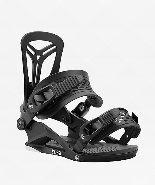 Union Rosa Black Snowboard Bindings 2025 | Zumiez