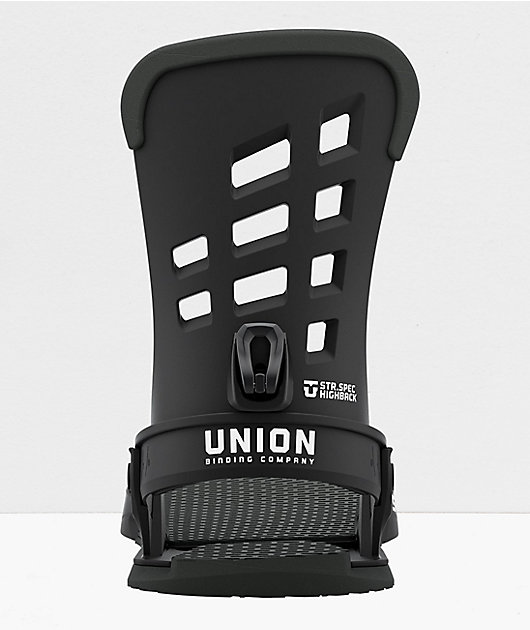 Union STR Black Snowboard Bindings 2021