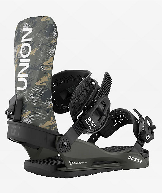 Union STR Camo Snowboard Bindings 2026 | Zumiez