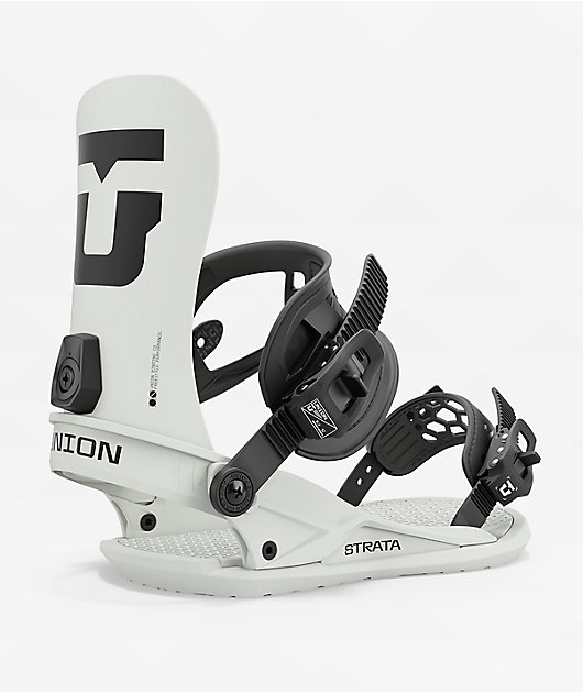 スノーボード UNION STRATA BONE WHITE Union Strata Bone White Snowboard Bindings 2025 | Zumiez