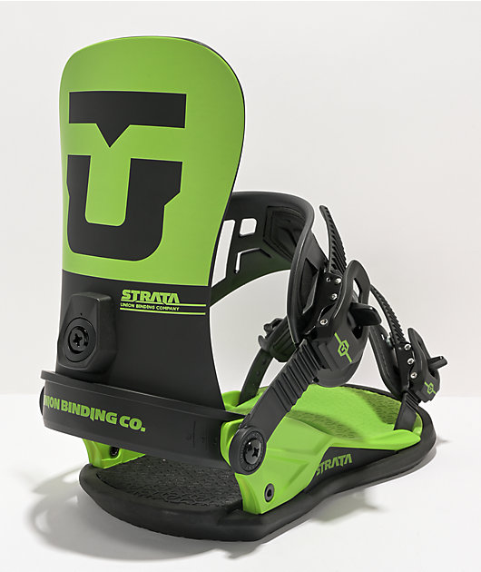 Union Strata Green Snowboard Bindings 2023 | Zumiez