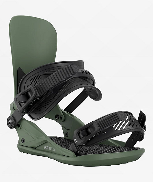 Union Strata Olive Green Snowboard Bindings 2026