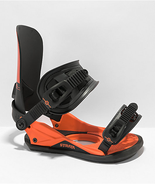 Union Strata Orange Snowboard Bindings 2023