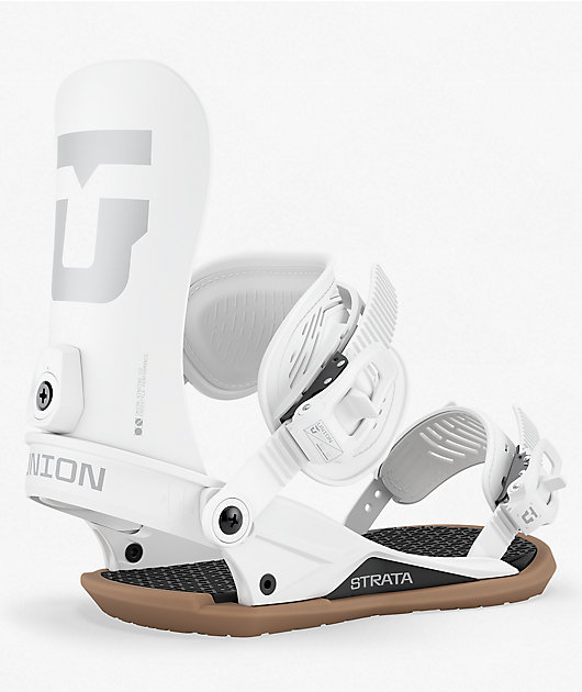 UNION STRATA ホワイト　M Union Strata White Snowboard Bindings 2027 | Zumiez