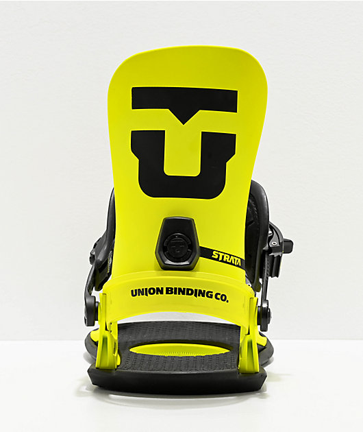 Union Strata Yellow Snowboard Bindings 2020