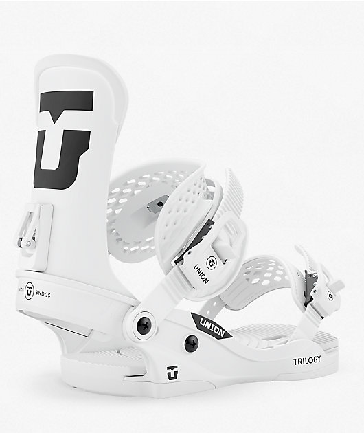 Union Trilogy Classic White Snowboard Bindings 2027
