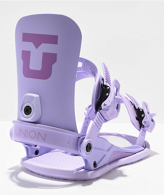 スノーボード ビンディング UNION LEGACYレディース パープル Union Women's Legacy Lilac Snowboard Bindings 2024 | Zumiez