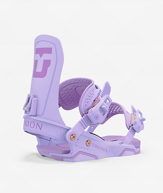 ビンディング　レディース　Union TRILOGY サイズS ラベンダーピンク Union Women's Trilogy Lavender Snowboard Bindings 2025 | Zumiez