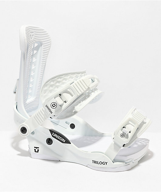 Union Women's Trilogy White Snowboard Bindings 2023