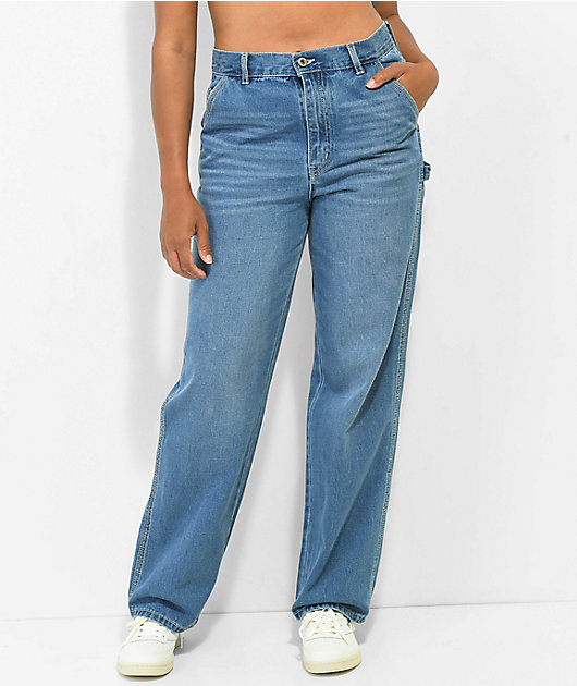 Unionbay Carpenter Work High Rise Blue Jeans | Zumiez