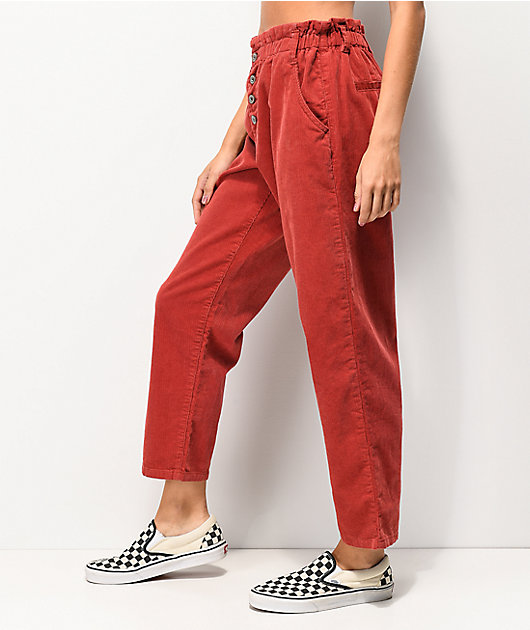 boys red corduroy pants