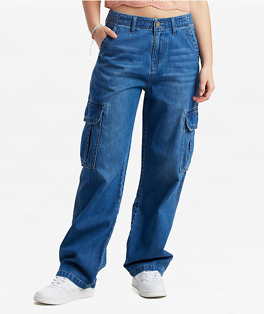 Unionbay Jayde Rigid Denim Cargo Jeans