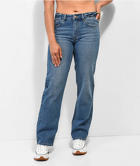 Unionbay Lowrise Straight Leg Blue Jeans